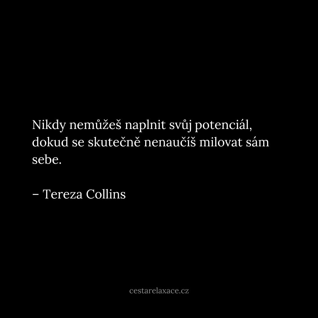 citát sebelásky - Tereza Collins